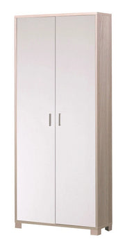 KIT ARMADIO 2 ANTE H190 L83 P29 Cm STRUTTURA OLMO FRONTALE BIANCO SARMOG 747k