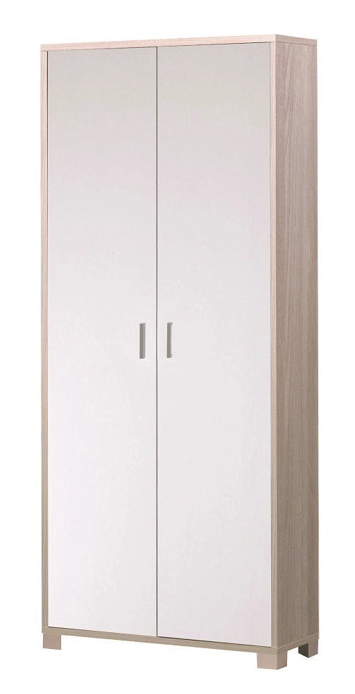 KIT ARMADIO 2 ANTE H190 L83 P29 Cm STRUTTURA OLMO FRONTALE BIANCO SARMOG 747k