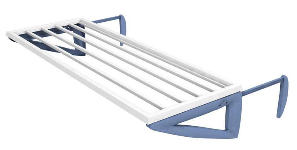 1pz stendibiancheria da balcone pliko cm. 55,5x28,5x13 h stenditura mt. 3,5 cod:ferx.vit34468