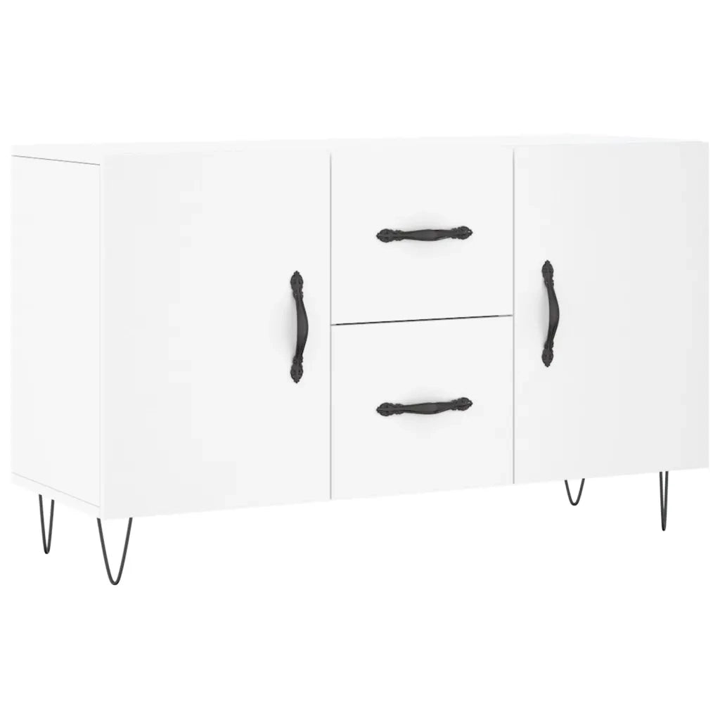 Credenza-Buffet-Armadio da cucina Bianca 100x36x60 cm in Legno Multistrato 802960