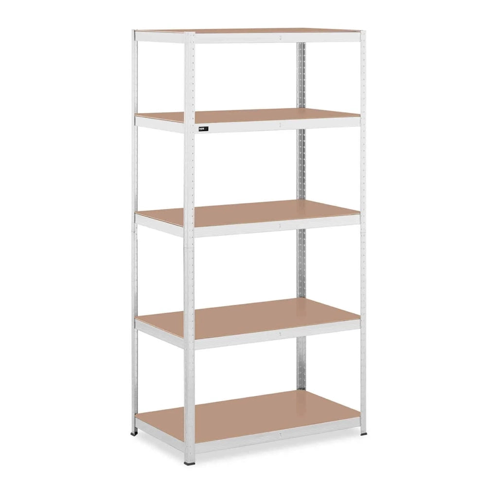 Scaffalatura per carichi pesanti 100 x 60 x 197 cm portata 5 x 150 kg robusto scaffale portautensili per garage/officina grigio 14_0005173