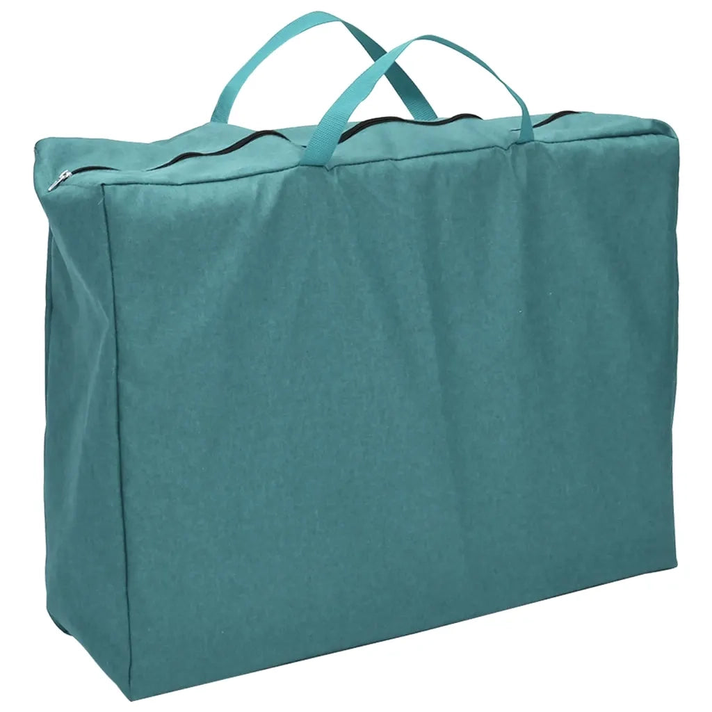 Box per Bambini con Materasso Verde Tessuto di Lino CFW9930161