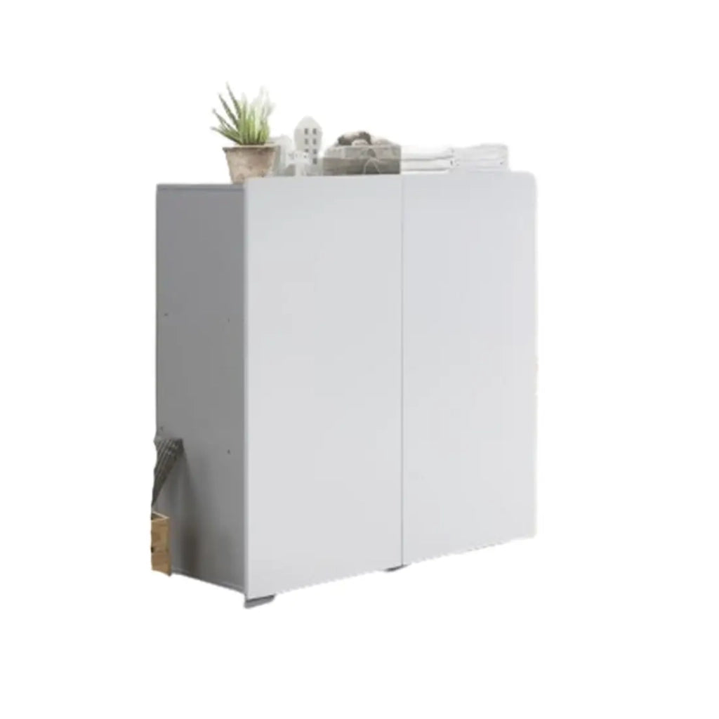 Mobile a doppie porte TINY – 100x120 cm – Colore bianco – Design moderno