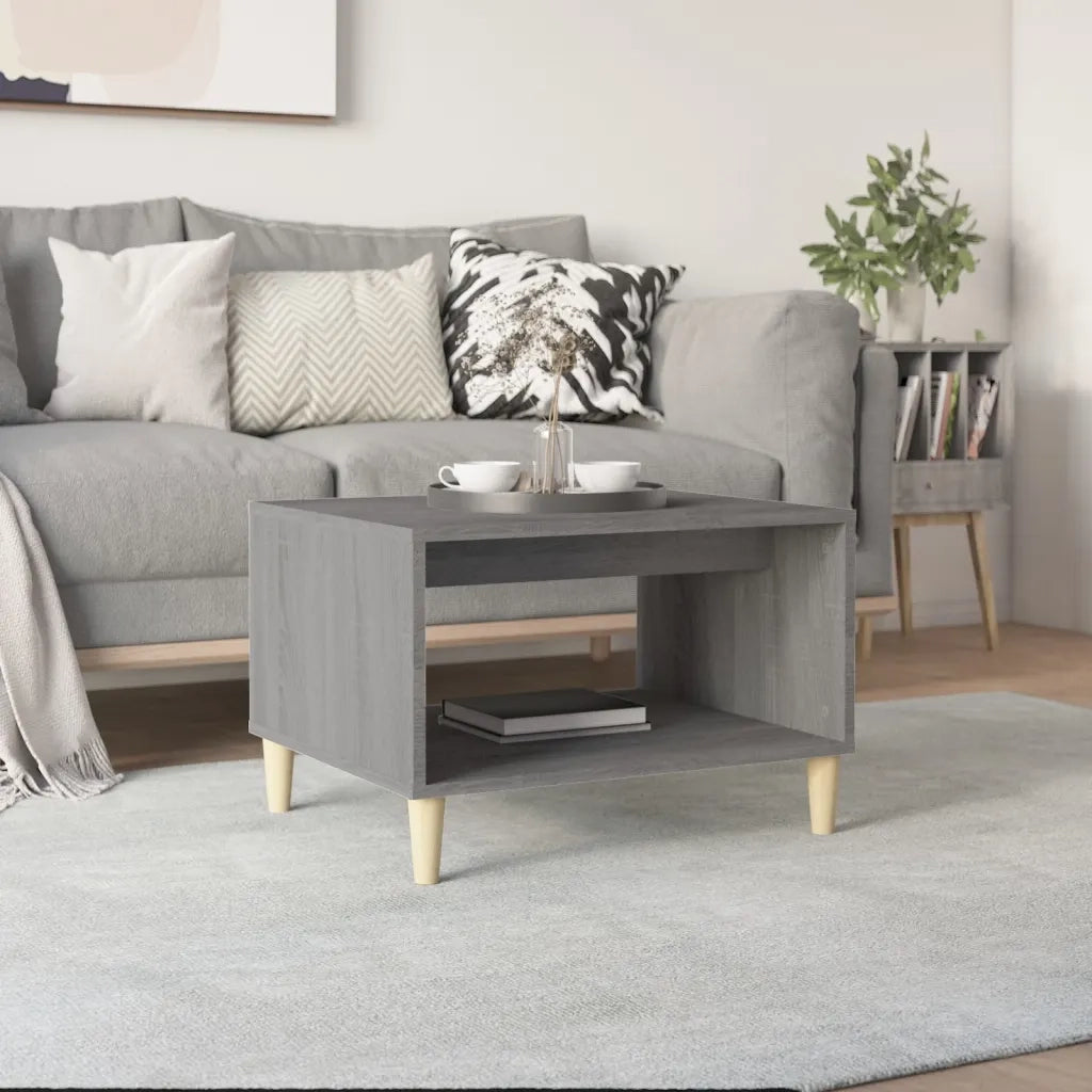 Tavolino da salotto | Tavolino da caff¨¨ | Tavolino da Soggiorno Grigio Sonoma 60x50x40 cm Legno Multistrato