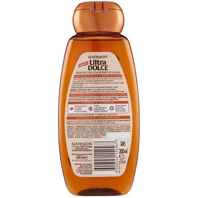 ULTRA DOLCE SHAMPOO OLIO DI COCCO E BURRO DI CACAO 300ML