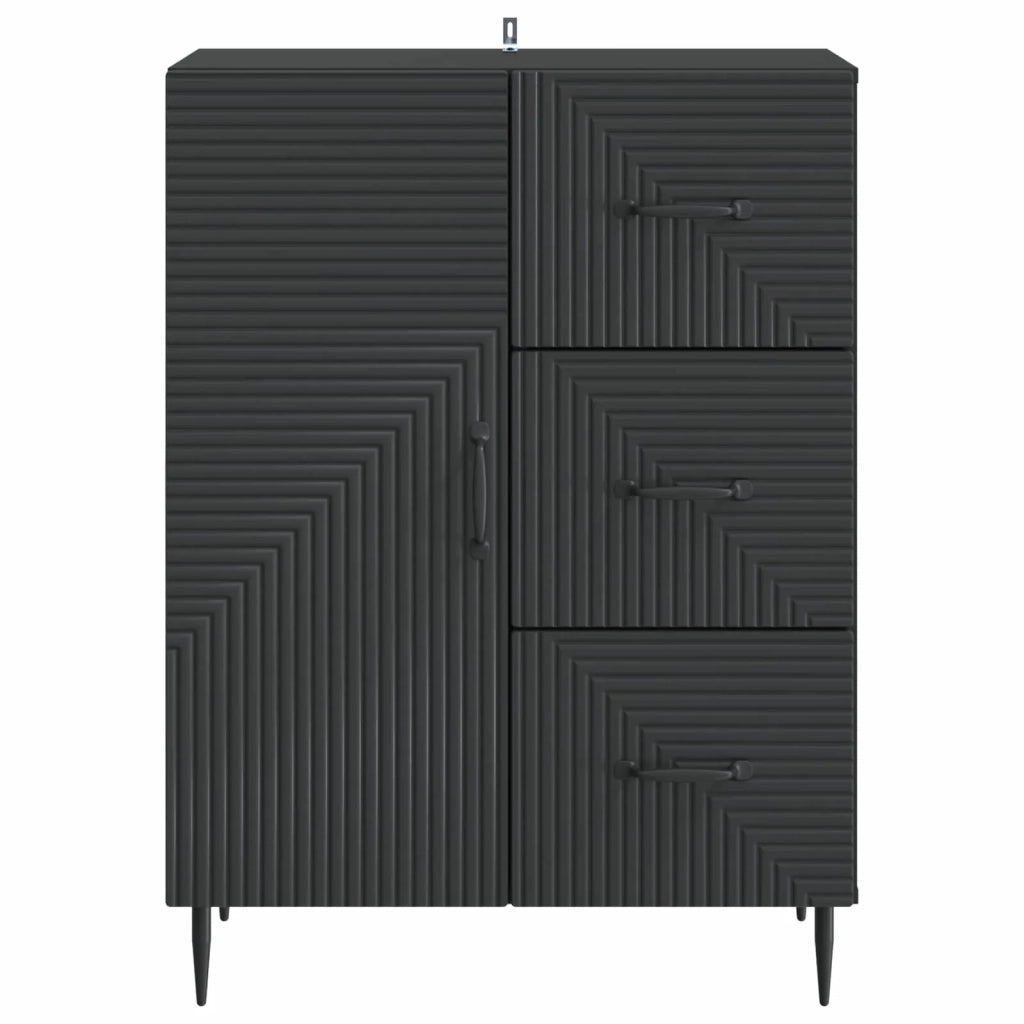Credenza Nero 66 x 34,5 x 89,5 cm Legno ingegnerizzato 894856