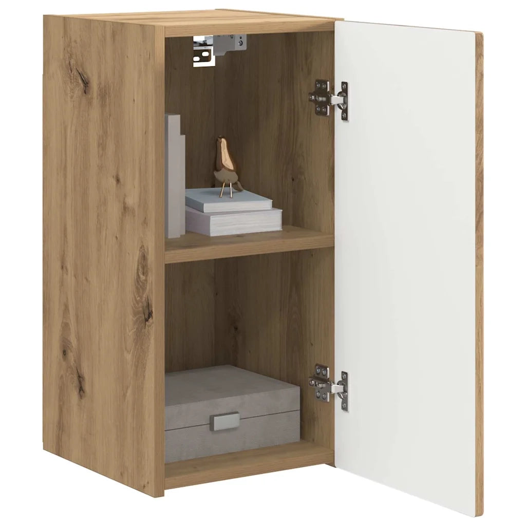 Mobile TV da parete-Mobile TV a Muro-Credenza TV Rovere Artigianale 30 x 31 x 60 cm