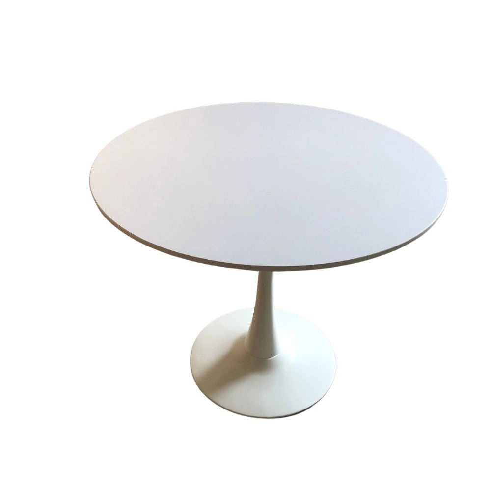 Tavolo rotondo bianco opaco Derek 90x90x73H