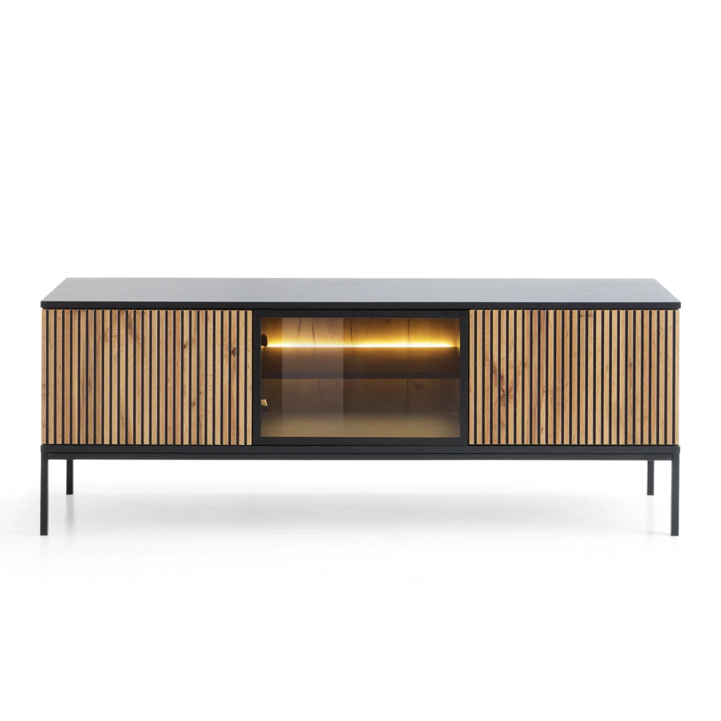 Komodee Mobile TV Laval TV154 Nero/Rovere 154x56x39 cm