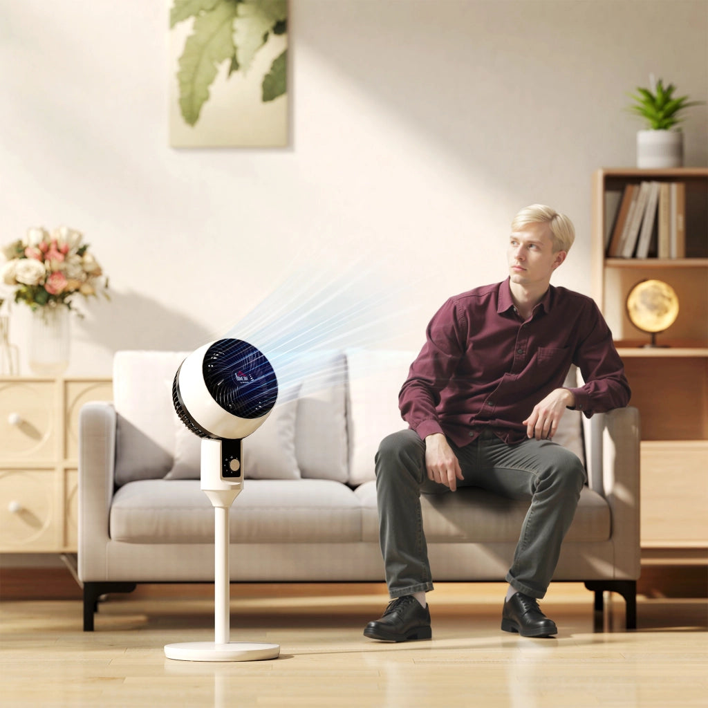 Ventilatore a colonna ¨C zephmum ¨C 45 W, oscillazione 70¡ã, nero e bianco