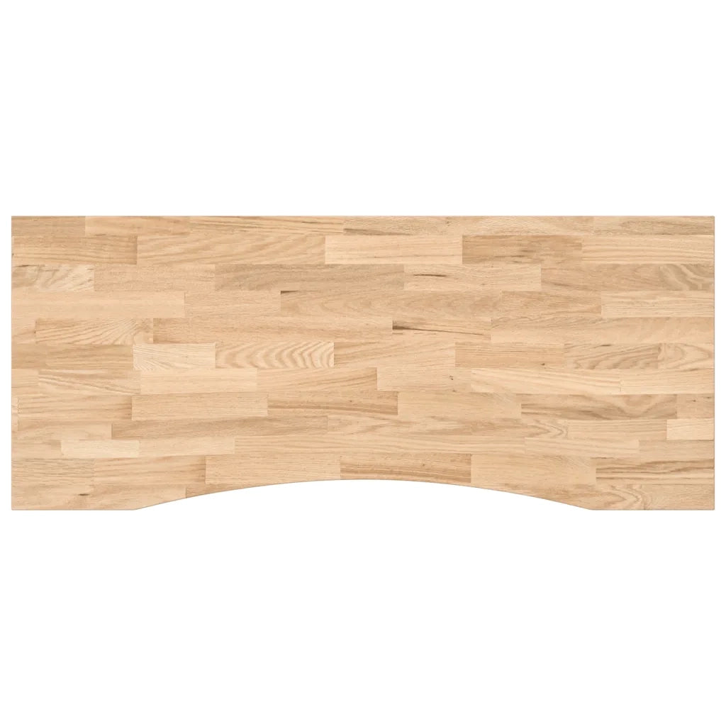 Piano Scrivania 120x60x2,5 cm Rovere Massello Non Trattato