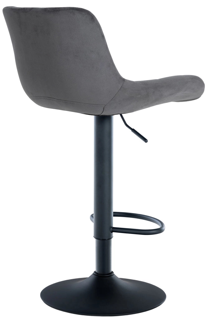 Set di 2 sgabelli da bar Tover grigio scuro,Velluto