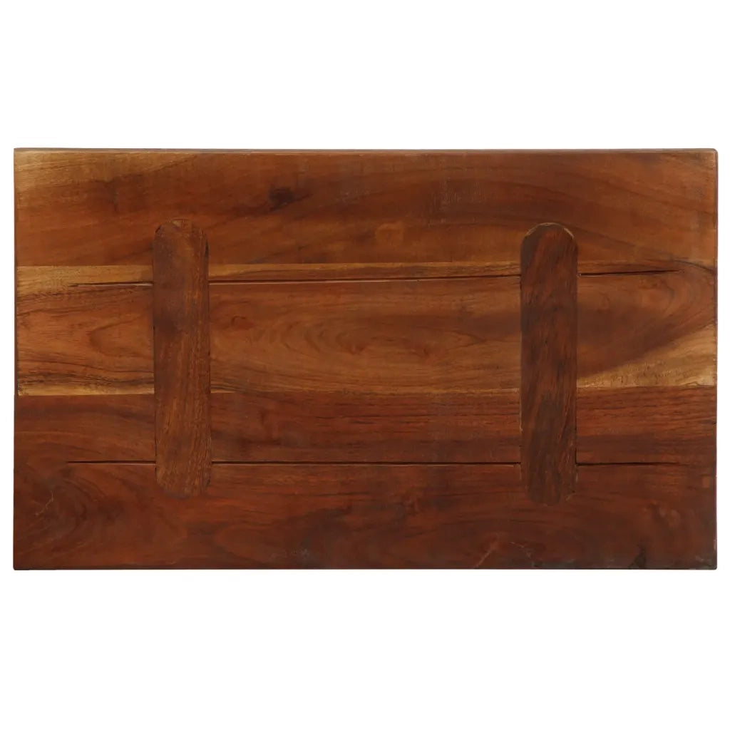 Piano Tavolo 50x20x2,5 cm Rettangolare in Massello di Recupero 371150