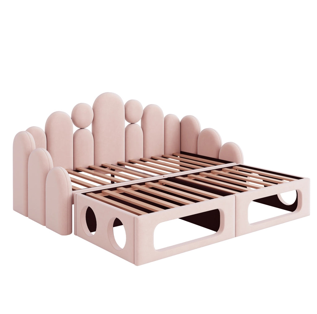Letto multifunzione in velluto con cuccia integrata