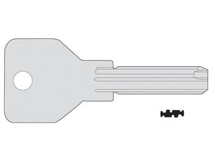 CHIAVE PROFILO PIATTO 00670010- - 00670010 (tipo silca CS146) - 5 pezzi CISA