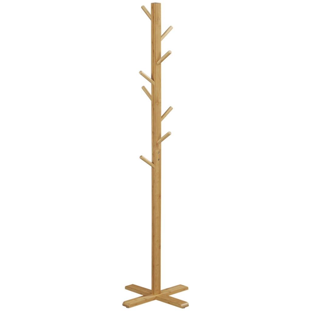 Appendiabiti a Forma di Albero ¨C Xylo ¨C Bamb¨´ Naturale 8 Ganci 178cm
