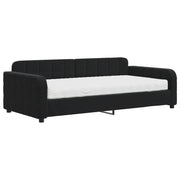 Divano letto | Sof¨¤ letto | Letto singolo con Materasso Nero 100x200 cm in Velluto