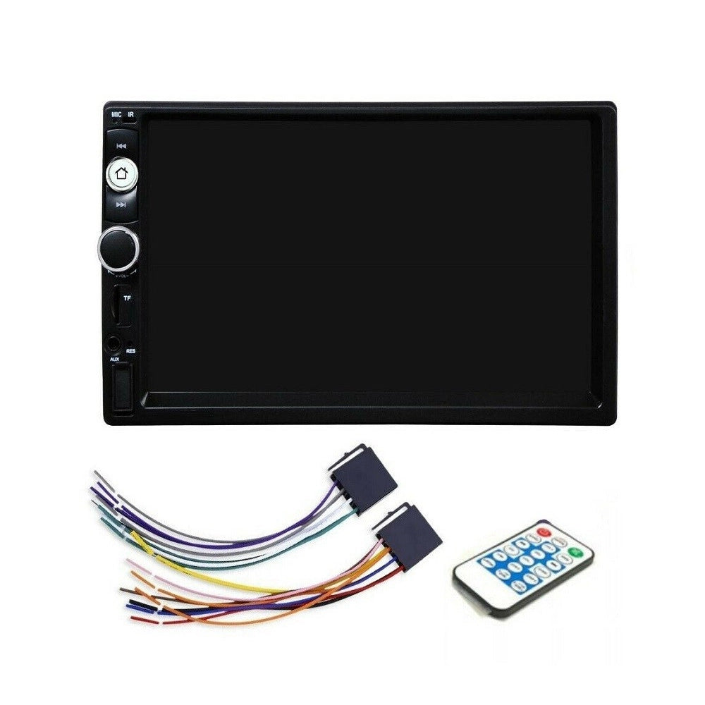 Trade Shop - Autoradio 7" Pollici 2 Din Touch Screen Stereo Bluetooth Aux Usb Fm Tf Ec-7020 -