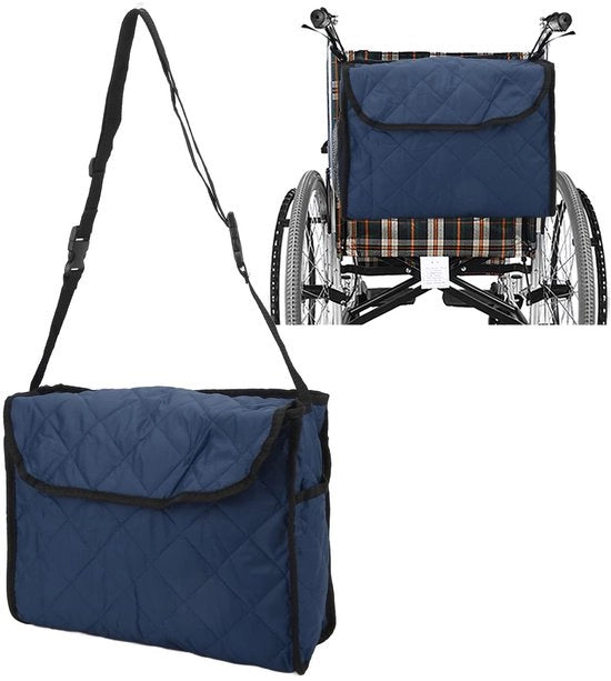 Accessori per sedia a rotelle - Taschi per sedia a rotelle - Grande capacità - Multifunzionale - Taschi per sedia a rotelle - Borsa per sedia a rotelle - Materiale duraturo - Taschi per sedia a rotelle con protezione dall'acqua