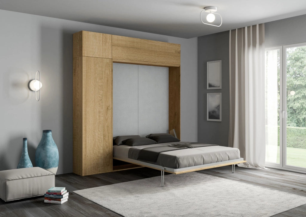 Letto Matrimoniale a Scomparsa Salvaspazio Kentaro H250 cm Marrone