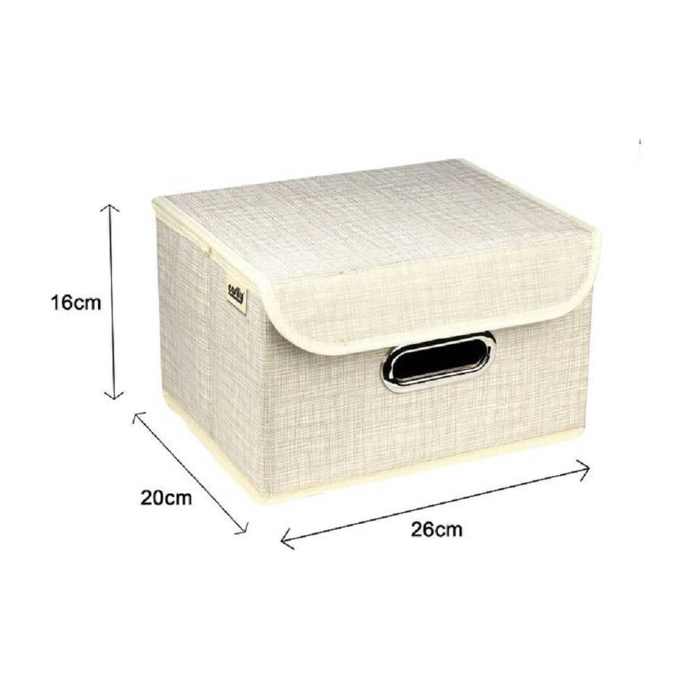 Trade Shop - Box Scatola Salvaspazio Portatutto Contenitore Organizer 26 X 20 X 16 Cm 69692 -