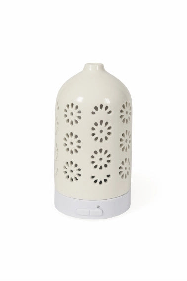UMIDIFICATORE CON DIFFUSORE ESSENZE CERAMICA ROMBI