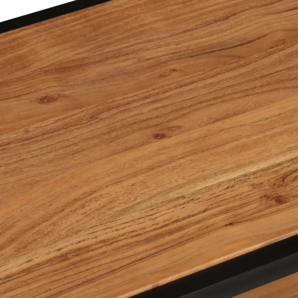 Tavolino da Salotto 90x45x35 cm in Legno Massello di Acacia cod mxl 16789