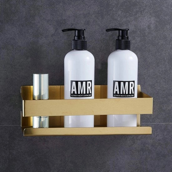 Pavimento Bagno Autoadesivo - Parete Bagno in Legno Goud - Senza Foratura Necessaria - Organizzatore per Bagno da Doccia