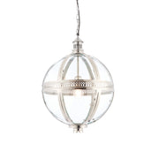 Lampada a sospensione VIENNA Endon nichel ottone vetro E27