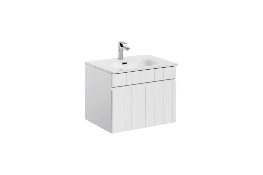 Set mobili bagno 60 cm con lavabo per mobile SKY Iconic White 60 cm