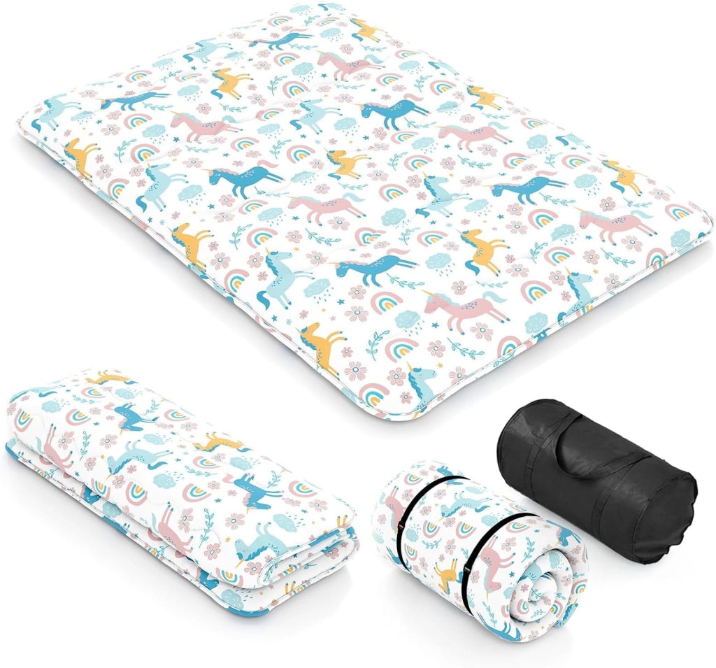 Materasso da pavimento 140x200 cm, materasso futon giapponese, tatami pieghevole e portatile, materasso richiudibile con borsa e rivestimento rimovibile, materasso per dormire e supporto per