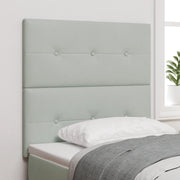 Testata LED Grigio Chiaro 80 cm Velluto