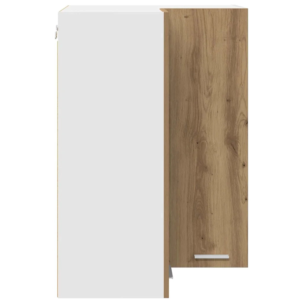 Armadio pensile Rovere Artigiano e Bianco 57 x 57 x 80 cm