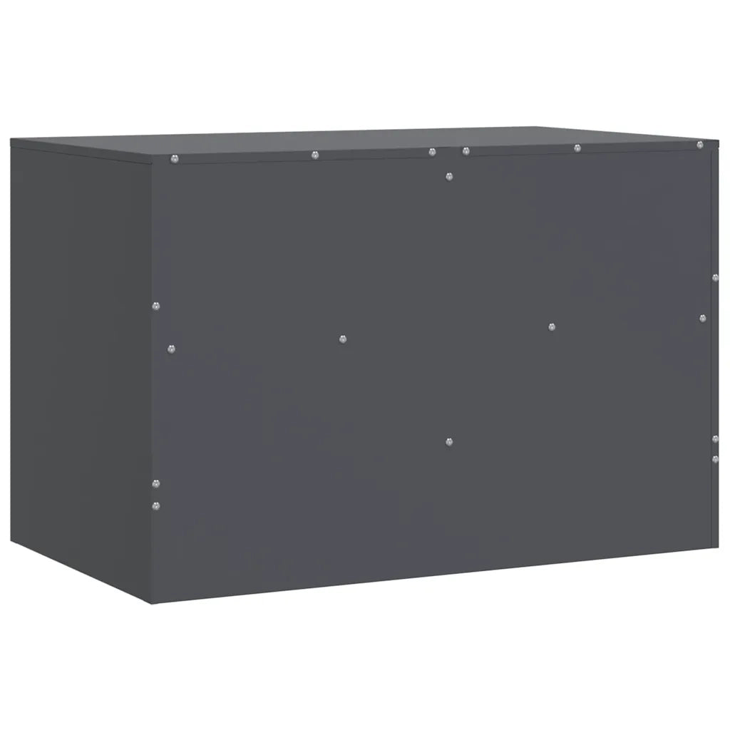 Mobili TV 2 pz | Armadietto TV | Mobile Porta TV Antracite 67x39x44 cm in Acciaio