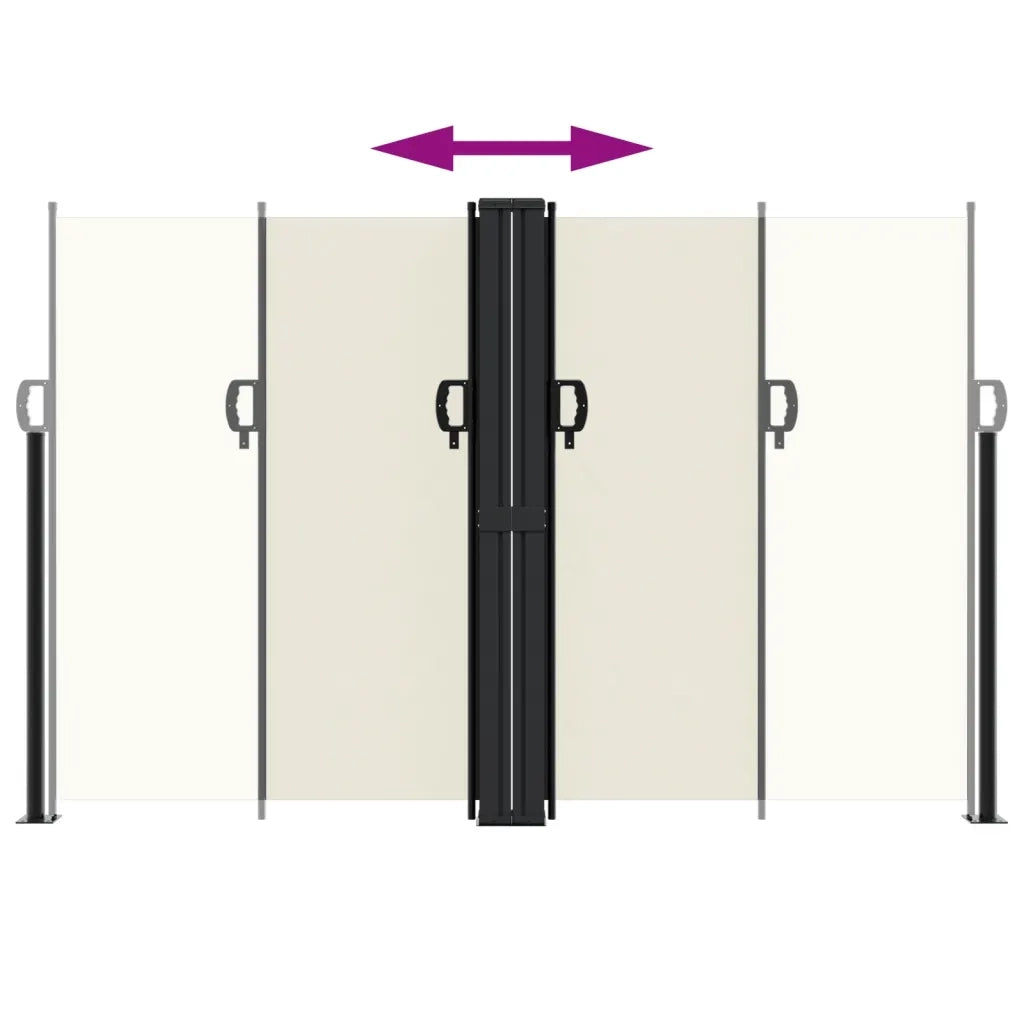 Tenda da Sole Laterale Retrattile Crema 160x1200 cm 4004820