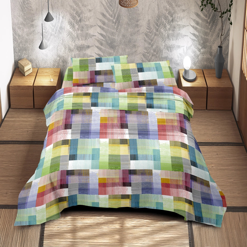 Completo Letto Matrimoniale No Stiro Set Lenzuola In Morbida Microfibra Anallergica Lenzuolo Sotto Con Angoli Elastici Fino 30 Cm, Lenzuolo Teso Sopra 2 Federe Prodotto Italiano  Pixi