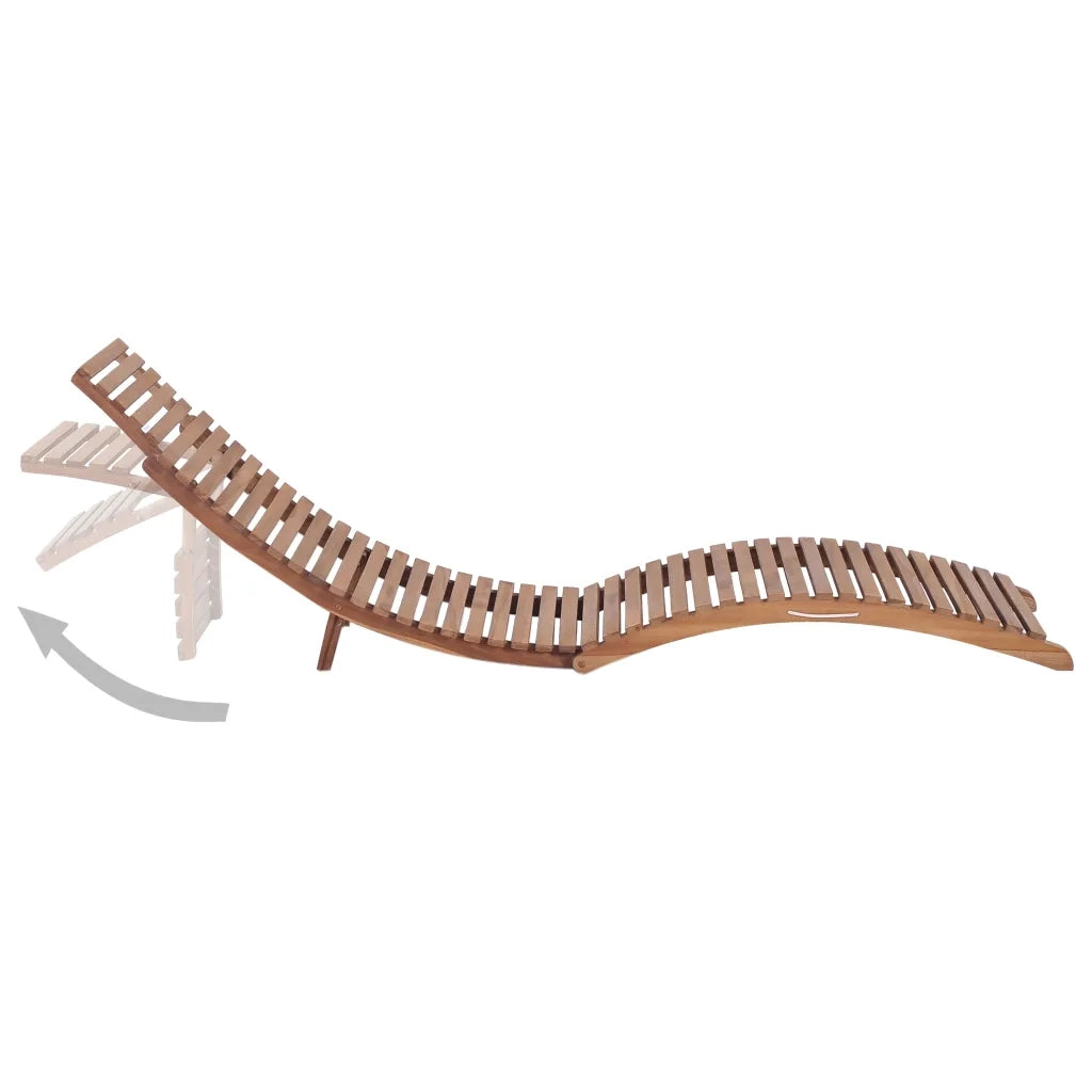 Lettino Prendisole Pieghevole in Massello di Teak cod mxl 8667