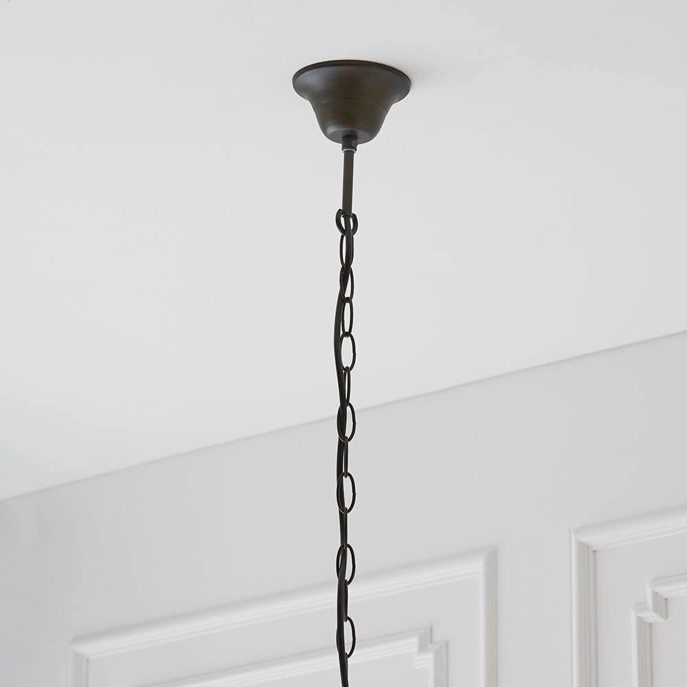 Lampada a sospensione in vetro Tiffany WILLOW rose 3xE27