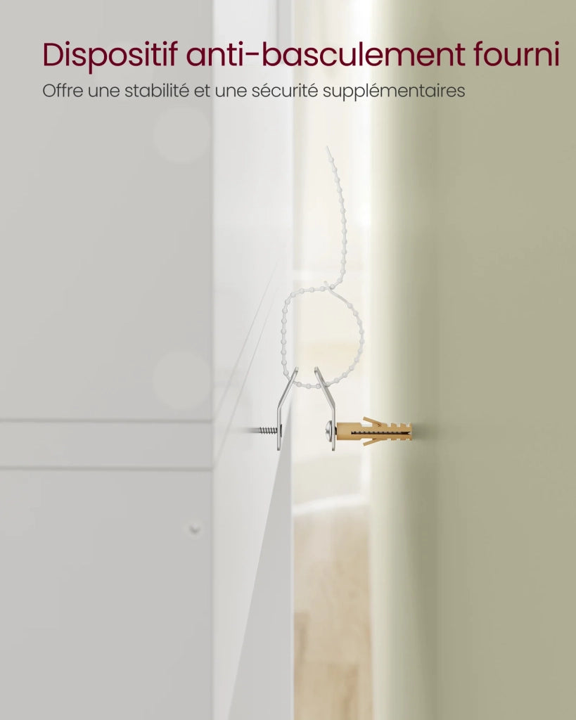 Tavolo da toeletta con specchio mobiletto portaoggetti e cassetto ripiani regolabili angolo beauty in stile moderno 70 x 40 x 136 cm bianco 12_0005179