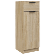 Mobiletto da bagno classico 32 x 33,5 x 90 cm in legno composito effetto rovere Sonoma 02_0047986