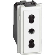 PRESA  BIVALENTE 'LIVING NOW' BTICINO 10/16A 250V 2P+T - Bianco - BTICINO