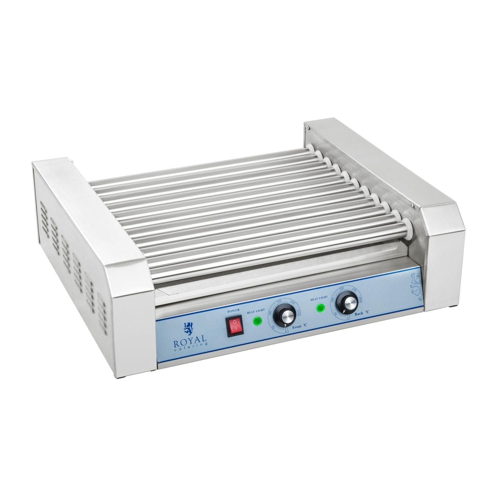 Macchina professionale per hot dog in acciaio inox 20 salsicce 2.200 watt 3614096