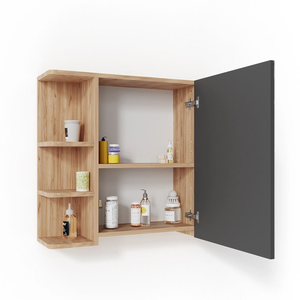 Vicco Specchio contenitore bagno Quercia dorata 79.6 x 64 cm