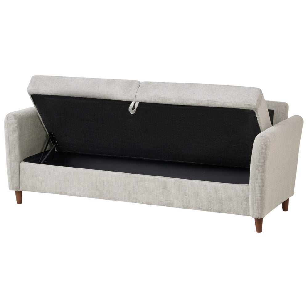 Set da salotto costituito da divani da 2 e 3 posti rivestito in tessuto con braccioli grigio soggiorno stile moderno