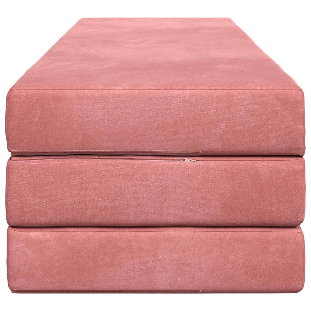 Divano Letto Pieghevole 180 x 67 x 45 cm Rosa