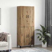 Credenza 2 pcs Rovere artigianale Legno multistrato 3394570