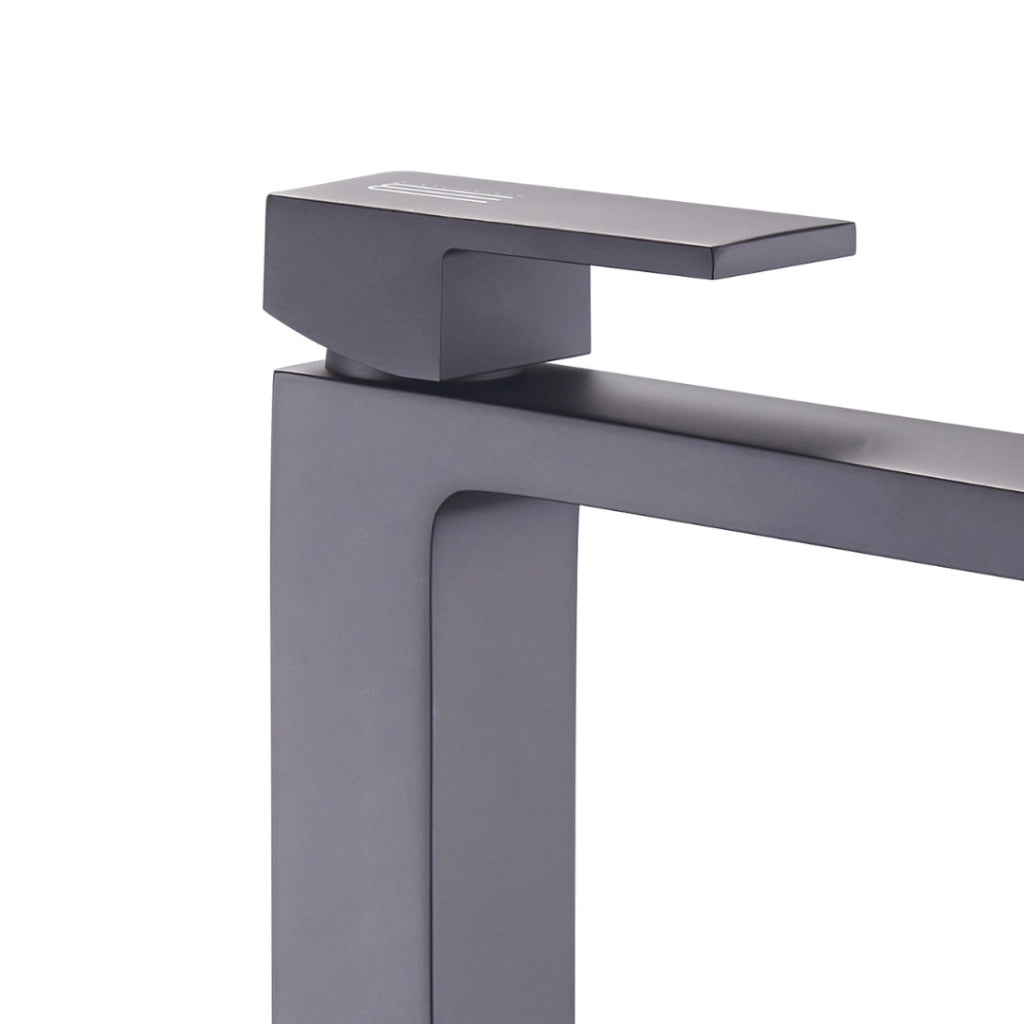 Ogomondo miscelatore rubinetto lavabo appoggio purple bocca alta nero black *** confezione 1