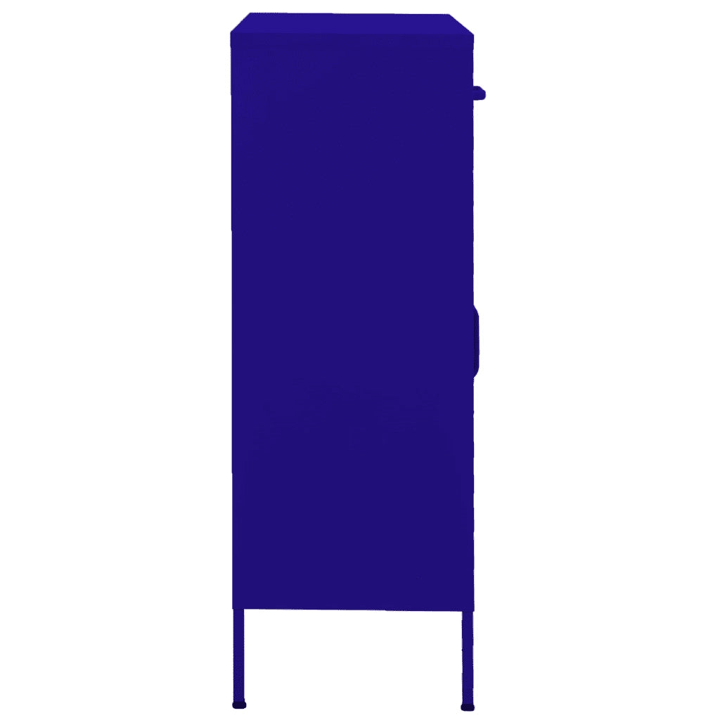 Armadietto Blu Marino 80x35x101,5 cm in Acciaio 336154
