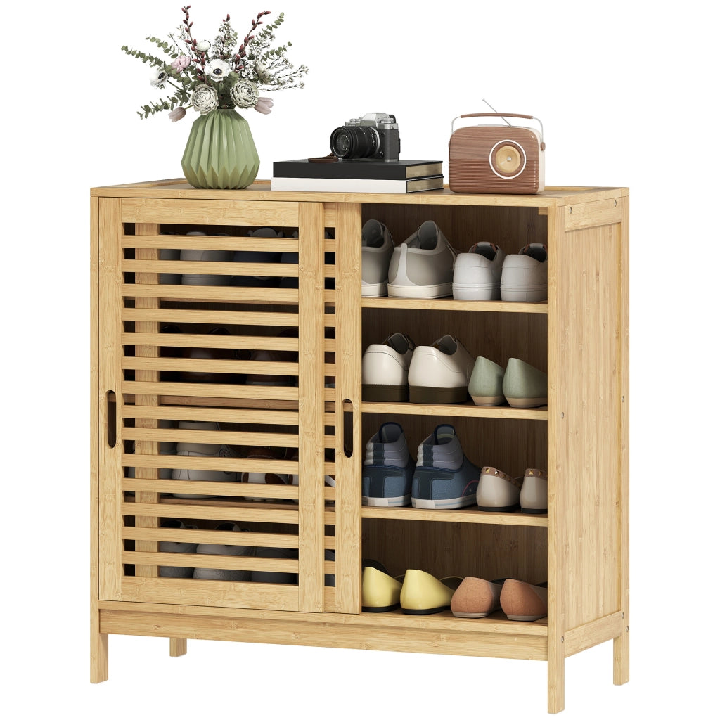 Scarpiera in bamb¨´ 16 paie ¨C zephmum ¨C bianco naturale