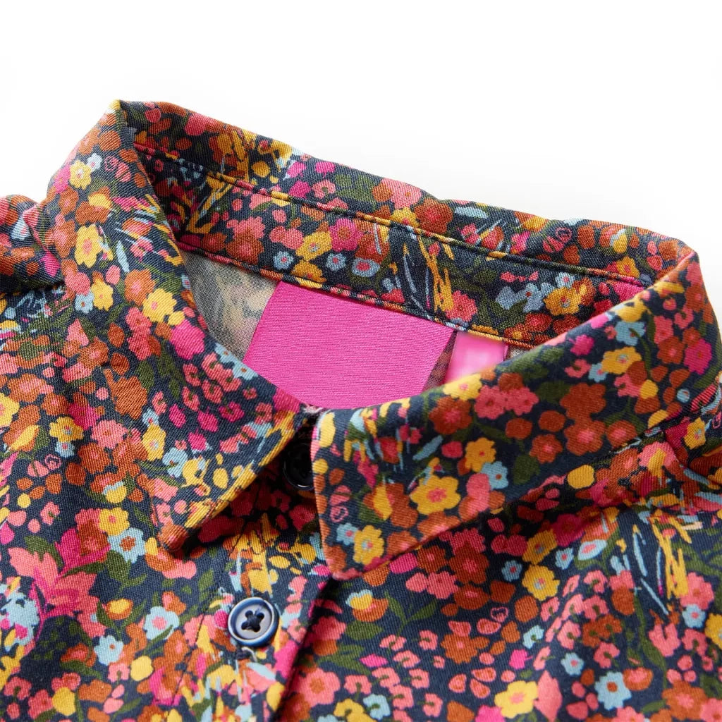 Abito da Bambina a Maniche Lunghe Multicolore 140 CFW6544162